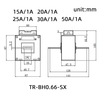 TR-BH0.66-SX محول تيار منخفض الجهد 20A/1V 5VA Class1.0