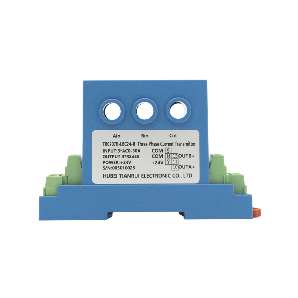 محول تيار متردد ثلاثي الطور مدخل تيار متردد 0-30A مخرج RS485 مستشعر تيار لمراكز التحكم في المحركات