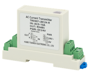 محول الطاقة محول التيار المتردد TR0307-LBC24-R إدخال الارسال الحالي التيار المتناوب 0-10A الناتج RS484 الاستشعار الحالي 