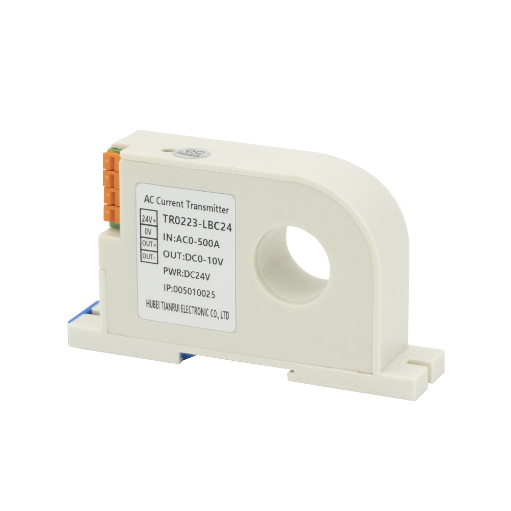 محول التيار المتردد من الشركة المصنعة مدخلات التيار المتردد 0 ~ 500A الإخراج 0 ~ 10 فولت جهاز الإرسال الحالي المخصص TR0223-LBC24 