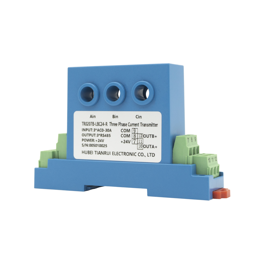 محول تيار متردد ثلاثي الطور مدخل تيار متردد 0-30A مخرج RS485 مستشعر تيار لمراكز التحكم في المحركات